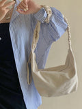 Tie Dye Canvas Messenger Bag for Women, Large Capacity Shoulder Bag