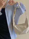 Tie Dye Canvas Messenger Bag for Women, Large Capacity Shoulder Bag