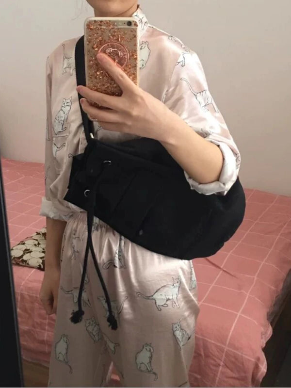 Foufurieux Large Capacity Backpacks Water-proof Drawstring School Bags