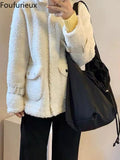 Foufurieux Retro Knotted Large Capacity Bag Handbag Handbags Cross Body Bag Y2k
