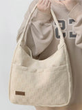 Foufurieux Canvas Tote Bag for Women Underarm Shoulder Bag