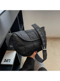 Foufurieux Adjustable Crossbody Bag for Women Soft Nylon Handbag Purses