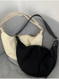 Casual Women Bags Canvas Dumpling Bag Single Shoulder Large Capacity Fanny Pack