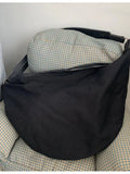 Casual Women Bags Canvas Dumpling Bag Single Shoulder Large Capacity Fanny Pack