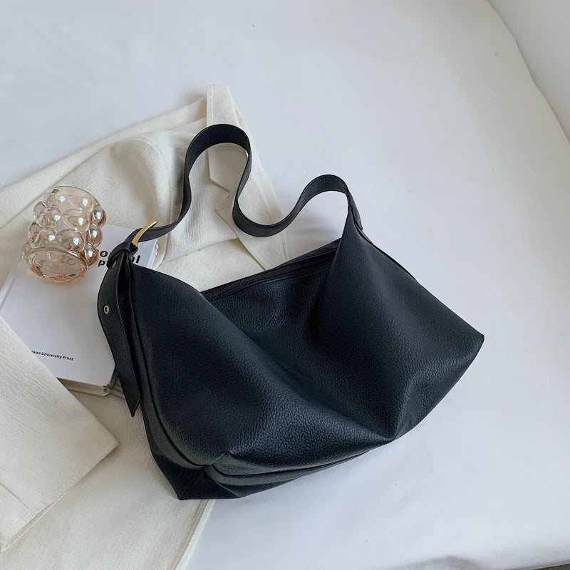Foufurieux Casual Women Shoulder Bags PU Leather Hobo Bag