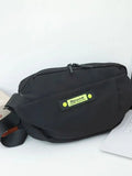 Foufurieux Chest Bag Men Functional Satchel Messenger Bag