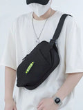 Foufurieux Chest Bag Men Functional Satchel Messenger Bag