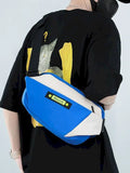 Foufurieux Chest Bag Men Functional Satchel Messenger Bag