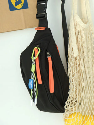 Sports Shoulder Bag Japanese Waist Bag Men Casual Messenger Backpack