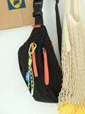 Sports Shoulder Bag Japanese Waist Bag Men Casual Messenger Backpack