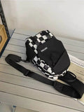 Plaid Ins Sports Student Shoulder Casual Messenger Bag