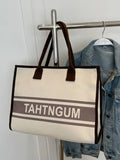 Foufurieux Retro Large Capacity Women's Casual Totes Bags Canvas Shoulder Bag