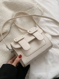 Foufurieux Mini PU Leather Crossbody Bag for Women