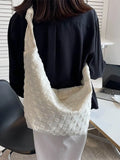 Foufurieux Cotton Large Capacity Shoulder Bag Spring Plaid Female Bag