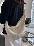Foufurieux Cotton Large Capacity Shoulder Bag Spring Plaid Female Bag