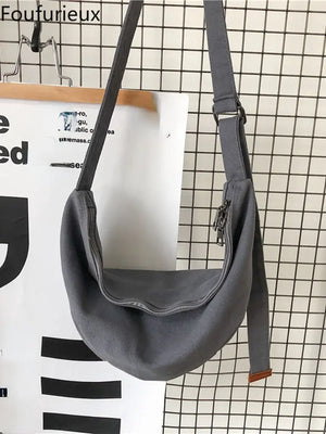 Canvas Cross Body Bag Men's Shoulder Bag Women's Backpack