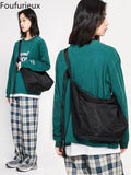 Foufurieux Crossbody Bag Backpack Casual Versatile Nylon Shoulder Bag