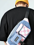 Japanese Casual Men Waist Bag Backpack