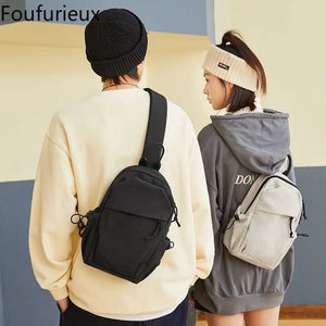 Crossbody Workwear Waist Bags Sports Chest Packs Couples Shoulder Bag