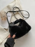 Foufurieux Winter Plush Tote Bag Shoulder Bag Wallets