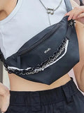 Foufurieux Fanny Bag Korea Style Women's Chest Bag Crossbody Bags Women High Pu