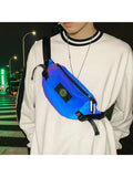 Reflective Luminous Chest Bag Crossbody Mobile Bag
