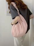 Ruched Messenger Bag Women Sling Bags Ladies Tote Large Travel Summer Beach