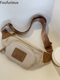 Foufurieux Waist Bags Hip Hop Street Style Ladies Waist Packs