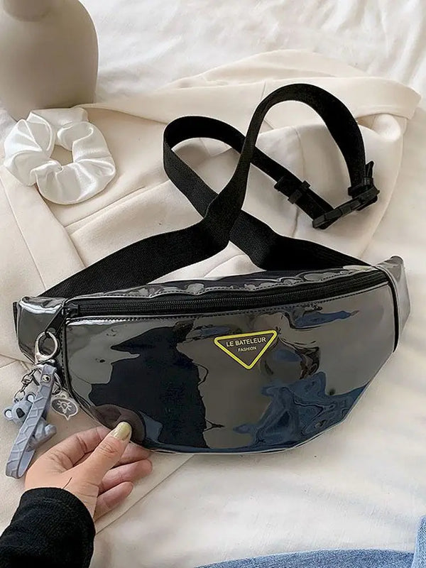 Foufurieux Women Waist Pack Clear Jelly Chest Bag Waterproof Outdoor Purse