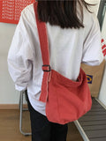 Foufurieux Slouchy Shoulder Bag Y2K Student Leisure