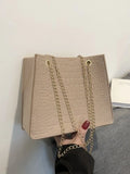 Foufurieux Green PU Shoulder Bag for Women, Cross Body Bag