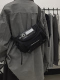 Foufurieux Harajuku Canvas Sling Bag Gothic Crossbody Bag