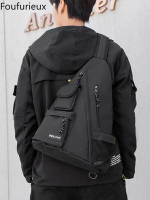 Foufurieux High Nylon Chest Pack Crossbody Bag