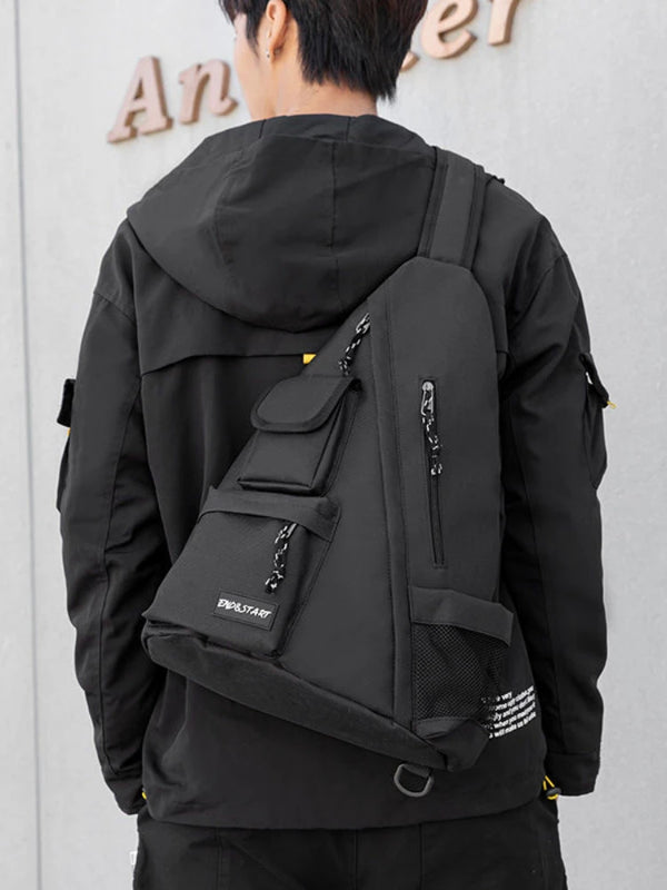 Foufurieux High Nylon Chest Pack Crossbody Bag