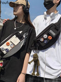 Japanese Casual Chest Bag Female Stud