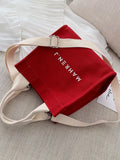 Foufurieux Japanese Canvas Bag Women Bag Summer All-match Messenger Bag Handbag