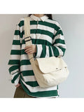 Foufurieux Japanese Casual Canvas Bag Messenger Bag Men Women Retro Shoulder Bag