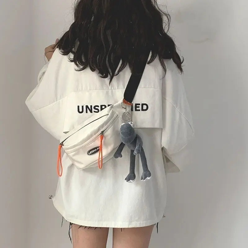 Japanese Harajuku Sports Waist Bag Messenger Bag