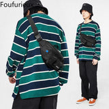 Foufurieux Japanese Messenger Bag Solid Backpack Shoulder Bags