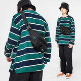 Foufurieux Japanese Messenger Bag Solid Backpack Shoulder Bags