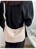 Foufurieux Pink Canvas Shoulder Bag for Woman