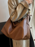 Retro Large Shoulder Bag Casual Zipper Ladies Bag
