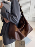 Retro Large Shoulder Bag Casual Zipper Ladies Bag