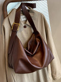 Retro Large Shoulder Bag Casual Zipper Ladies Bag