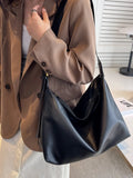 Retro Large Shoulder Bag Casual Zipper Ladies Bag