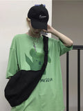 Foufurieux Lady Canvas Bag Dumpling Bag Shoulder Messenger Wide Strap