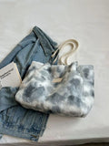 Foufurieux Large Tote Bag Women Faux Fur Big Shopper Winter Shoulder Side Bag