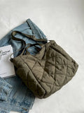 Large Capacity Tote Bags Women Shoulder Side Bag Space Cotton Shopper Shopping B