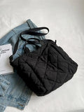 Large Capacity Tote Bags Women Shoulder Side Bag Space Cotton Shopper Shopping B