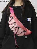 Foufurieux Large Capacity Waist Bag Unisex Fanny Pack